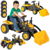 Detský traktor - bager na pedále s pohyblivými časťami Stator žltý Detský traktor - bager na pedále s pohyblivými časťami Stator žltý