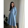 Zavinovacie MIDI šaty – baby blue M/L Zavinovacie MIDI šaty – baby blue M/L