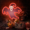 AppleMix Neónové svetlo PLEXI LED Halloween dekorácia - strašidelný duch - červená AppleMix Neónové svetlo PLEXI LED Halloween dekorácia - strašidelný duch - červená