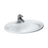 Laufen Pro B umývadlo 56x44 cm oválny vstavané umývadlo biela lesklá H8139510001041 Laufen Pro B umývadlo 56x44 cm oválny vstavané umývadlo biela lesklá H8139510001041