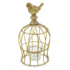 Zlatý Kovový Svietnik Klietka 22cm Zlatý Kovový Svietnik Klietka 22cm