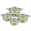 Sada smaltovaných hrncov 8 dielna EB-9122 Sada smaltovaných hrncov 8 dielna EB-9122