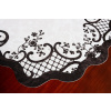 Behun na stol - Biely behúň, odtiene hnedej 150 x 40 cm (Obrus s kryštálmi, 40x150 cm (SASH)) Behun na stol - Biely behúň, odtiene hnedej 150 x 40 cm (Obrus s kryštálmi, 40x150 cm (SASH))