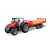 Bburago Farm traktor Messey Ferguson s přívěsem na balíky 1:50 Bburago Farm traktor Messey Ferguson s přívěsem na balíky 1:50