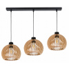 Závesná lampa LED-ONE drevená loft na 3x E27, 100 cm Závesná lampa LED-ONE drevená loft na 3x E27, 100 cm