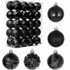 Vianočné Ozdoby na vianočný stromček, nerozbitné, 6 cm, 40 ks sada gulí, rôzne vzory Vianočné Ozdoby na vianočný stromček, nerozbitné, 6 cm, 40 ks sada gulí, rôzne vzory