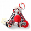 BabyOno plyšová edukačná hračka Tiny Yoga Triangle C More Collection čierna červená BabyOno plyšová edukačná hračka Tiny Yoga Triangle C More Collection čierna červená