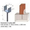 Kotvenie U 90x60 úzke 200 Kotvenie U 90x60 úzke 200
