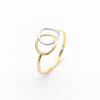 Šperk Holíč | Zlatý prsteň prepojené kruhy, od 1,50 g, 14k Veľkosť: 59 | ZP47-59 Šperk Holíč | Zlatý prsteň prepojené kruhy, od 1,50 g, 14k Veľkosť: 59 | ZP47-59