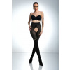Crotchless pančuchy so zlatým logom CAT GIRL 30/50 DEN Amour, Veľkosť L/XL, Farba Čierna Crotchless pančuchy so zlatým logom CAT GIRL 30/50 DEN Amour, Veľkosť L/XL, Farba Čierna