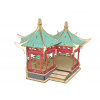 Woodcraft Drevené 3D puzzle slávnej budovy Yueyang Tower vo farbe Woodcraft Drevené 3D puzzle slávnej budovy Yueyang Tower vo farbe