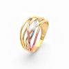 Šperk Holíč | Trojfarebný prepletený zlatý prsteň, od 3,25g, 14k Veľkosť: 61 | ZP66-61 Šperk Holíč | Trojfarebný prepletený zlatý prsteň, od 3,25g, 14k Veľkosť: 61 | ZP66-61