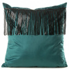 Obliečka na vankúš tyrkysová s flitrovými strapčekmi tyrkysová Šírka 45 cm | Dĺžka 45 cm Obliečka na vankúš tyrkysová s flitrovými strapčekmi tyrkysová Šírka 45 cm | Dĺžka 45 cm