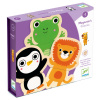 Djeco Puzzle drevené magnetky Zvieratká, 2+ Djeco Puzzle drevené magnetky Zvieratká, 2+
