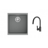 STRONG K-StrongSinks S3 Set drez Hron 430x460mm granit šedá + Batéria Loira čierna STRONG K-StrongSinks S3 Set drez Hron 430x460mm granit šedá + Batéria Loira čierna