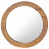 zahrada-XL Nástenné zrkadlo 60 cm teakové okrúhle 288806 zahrada-XL Nástenné zrkadlo 60 cm teakové okrúhle 288806