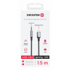 Swissten Textile 3.5mm Jack To Lightning Audio 73502307 - 1.5 Meter - Black Swissten Textile 3.5mm Jack To Lightning Audio 73502307 - 1.5 Meter - Black