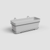 Truhlík CAPRI, závěsný, balkonový, 50cm, plast, sv.šedá|LIGHT GREY|Artevasi Truhlík CAPRI, závěsný, balkonový, 50cm, plast, sv.šedá|LIGHT GREY|Artevasi