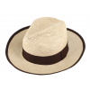 Fiebig - Headwear since 1903 Letný slamený klobúk Fedora s hnedou stuhou - ručne pletený - Ekvádorská Panama - Traveller Fiebig - Headwear since 1903 Letný slamený klobúk Fedora s hnedou stuhou - ručne pletený - Ekvádorská Panama - Traveller