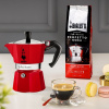 BLT Bialetti Moka Express Moka kanvica Červená BLT Bialetti Moka Express Moka kanvica Červená