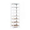 Policový regál Trestles RH 2200x600x600, nosnosť 2000 kg, 8 políc Farba: biela, Typ police: drevená MDF 5,4 mm Policový regál Trestles RH 2200x600x600, nosnosť 2000 kg, 8 políc Farba: biela, Typ police: drevená MDF 5,4 mm