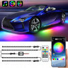RGB Viacfarebné neónové svetlá, svetelná lišta na osvetlenie podvozku + diaľkový ovládač RGB Viacfarebné neónové svetlá, svetelná lišta na osvetlenie podvozku + diaľkový ovládač