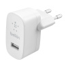 Belkin Boost Charge USB-A Wall Charger 12W + 1m USB/Lightning kabel - White Belkin Boost Charge USB-A Wall Charger 12W + 1m USB/Lightning kabel - White
