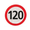 Označenie max. rýchlosti 120 km/h, Ø 20 cm, reflexná fólia II. triedy Označenie max. rýchlosti 120 km/h, Ø 20 cm, reflexná fólia II. triedy