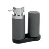 Sada 2 sivých zásobníkov na umývací prostriedok Wenko Squeeze, 250 ml Sada 2 sivých zásobníkov na umývací prostriedok Wenko Squeeze, 250 ml