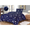 Top textil Povlečení Mikroplyš hvězdné nebe 140x200, 70x90 cm tmavě modré Top textil Povlečení Mikroplyš hvězdné nebe 140x200, 70x90 cm tmavě modré