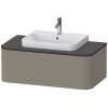 DURAVIT Happy D.2 Plus závesná skrinka pod umývadlo pod dosku, 1 zásuvka, 1000 x 550 x 354 mm, kameňovo šedá matná lakovaná, HP494109292 DURAVIT Happy D.2 Plus závesná skrinka pod umývadlo pod dosku, 1 zásuvka, 1000 x 550 x 354 mm, kameňovo šedá matná lakovaná, HP494109292