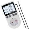 Digitálny zásuvkový termostat Adelid, regulátor teploty 16A 230V so sondou Digitálny zásuvkový termostat Adelid, regulátor teploty 16A 230V so sondou