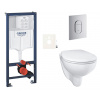 Grohe Závěsný wc set do lehkých stěn / předstěnová montáž Bau Ceramic SIKOGRSBAUA Grohe Závěsný wc set do lehkých stěn / předstěnová montáž Bau Ceramic SIKOGRSBAUA