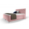 Wilsondo Čalúnená boxspring manželská posteľ Guliette s matracom 200x200 - ružová Wilsondo Čalúnená boxspring manželská posteľ Guliette s matracom 200x200 - ružová