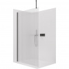 CERANO - Sprchová zástena Walk-in Onyx Top Cube Ľ/P - 8 mm - hranatá vzpera - čierna matná, ryhované sklo - 50x200 cm CERANO - Sprchová zástena Walk-in Onyx Top Cube Ľ/P - 8 mm - hranatá vzpera - čierna matná, ryhované sklo - 50x200 cm