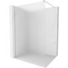 Mexen Kioto, sprchová zástena Walk-In 130 x 200 cm, 8mm sklo námraza, brúsená oceľ profil, 800-130-101-97-30 Mexen Kioto, sprchová zástena Walk-In 130 x 200 cm, 8mm sklo námraza, brúsená oceľ profil, 800-130-101-97-30