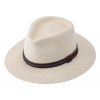 Fiebig - Headwear since 1903 Letný panamský klobúk Fedora Natur s koženým pásikom - Ekvádorská panama Veľkosť: 55 cm (S) Fiebig - Headwear since 1903 Letný panamský klobúk Fedora Natur s koženým pásikom - Ekvádorská panama Veľkosť: 55 cm (S)