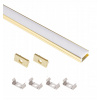 ALU profil pre LED pásik, povrchový, zlatý, 1,5m, kryt 4, 2 koncovky AKS ALU profil pre LED pásik, povrchový, zlatý, 1,5m, kryt 4, 2 koncovky AKS