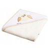 Akuku Detská osuška 100x100 béžová so sovou Akuku Detská osuška 100x100 béžová so sovou