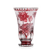 Bohémia Crystal Ručne brúsená váza Lotos Rubín 305mm Bohémia Crystal Ručne brúsená váza Lotos Rubín 305mm