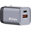 Verbatim GNC-35 GaN cestovní nabíječka, GaN, s adaptérem pro Evropu, s britským adaptérem, s americkým adaptérem, 1x USB A , 1x USB-C®, 35 W, Dodávka energie, Verbatim GNC-35 GaN cestovní nabíječka, GaN, s adaptérem pro Evropu, s britským adaptérem, s americkým adaptérem, 1x USB A , 1x USB-C®, 35 W, Dodávka energie,