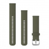 Remienok Garmin náhradní řemínek 20mm zelená / strieborná, 010-12924-11 Remienok Garmin náhradní řemínek 20mm zelená / strieborná, 010-12924-11