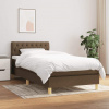 vidaXL Boxspring posteľ s matracom tmavohnedá 90x190 cm látka vidaXL Boxspring posteľ s matracom tmavohnedá 90x190 cm látka