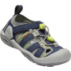 Keen Knotch Creek Detské oceľové šedé/modré hĺbky 24EU Keen Knotch Creek Detské oceľové šedé/modré hĺbky 24EU