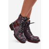 Dámske kožené členkové topánky 07072-23 Bordeaux pattern - Maciejka 41 bordo vzor Dámske kožené členkové topánky 07072-23 Bordeaux pattern - Maciejka 41 bordo vzor
