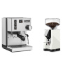 Rancilio Silvia E + Eureka Mignon Silenzio 55, CR white Rancilio Silvia E + Eureka Mignon Silenzio 55, CR white