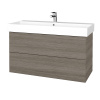 Dreja Umývadlová skrinka VARIANTE SZZ2 100 umývadlo Glance - D03 Cafe / D03 Cafe Dreja Umývadlová skrinka VARIANTE SZZ2 100 umývadlo Glance - D03 Cafe / D03 Cafe