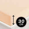 Froté napínacie prestieradlo na vysoký matrac FR-021 Púdrové 180 x 200 - výška 30 cm Froté napínacie prestieradlo na vysoký matrac FR-021 Púdrové 180 x 200 - výška 30 cm