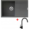 Sinks Ultima 790 Titanium + Vitalia, čierna, matná Sinks Ultima 790 Titanium + Vitalia, čierna, matná