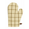 FORBYT Kuchynská chňapka 28 cm, bavlna, magnet a pútko, 1038 Karo, béžovo hnedé FORBYT Kuchynská chňapka 28 cm, bavlna, magnet a pútko, 1038 Karo, béžovo hnedé